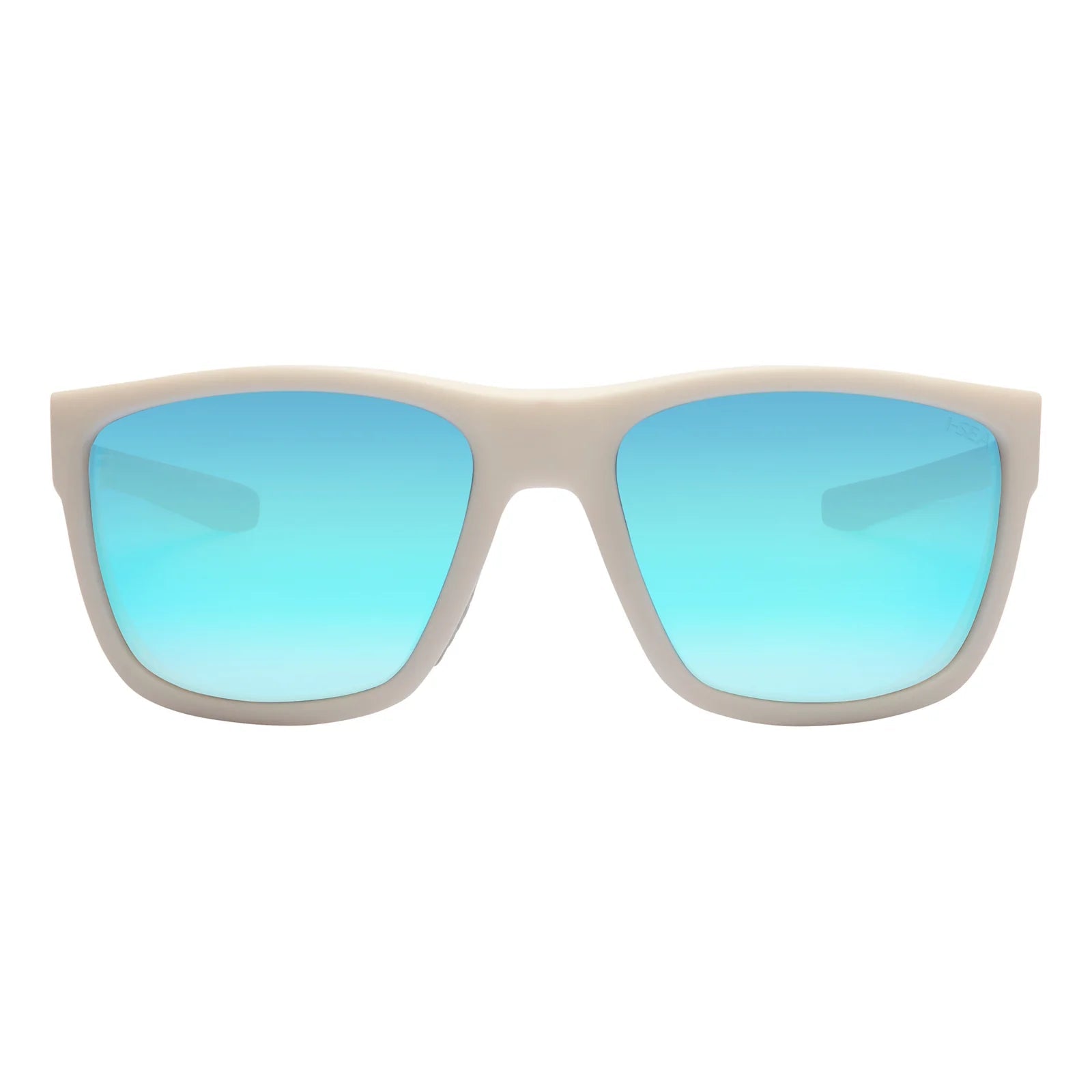 I - Sea Greyson 2.0 Polarized Rubber Sunglasses - White/Blue Mirror - Switch Skate & Snow