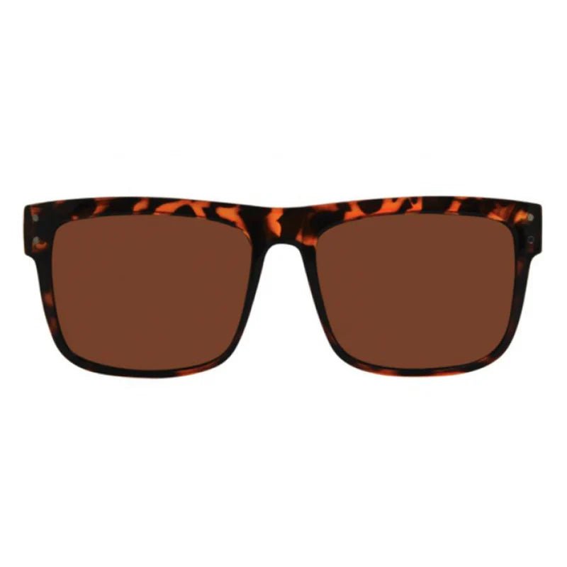 I - Sea V Lander Polarized Rubber Sunglasses - Tort/Brown Mirror - Switch Skate & Snow