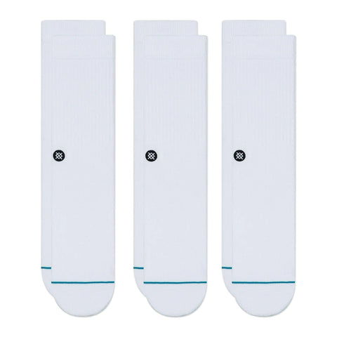 Stance Socks Icon 3 Pack - White