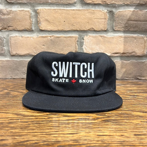 Switch OG Logo 5-Panel Snapback Hat - Black