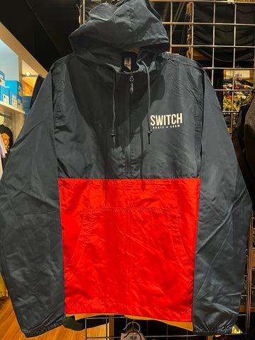 Switch OG Logo Lightweight Windbreaker Anorak Jacket  - Classic Navy/Red
