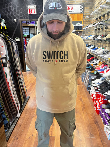 Switch OG Logo Applique Heavyweight Hoody - Sandstone/Black