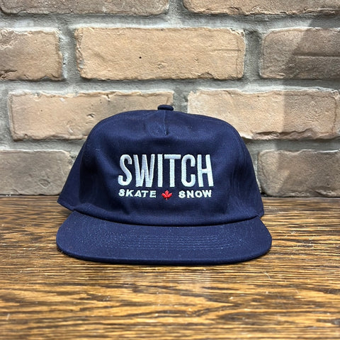 Switch OG Logo 5-Panel Snapback Hat - Navy