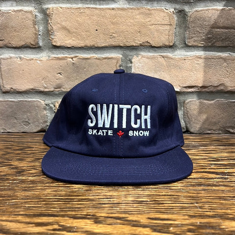Switch OG Logo 6-Panel Strap Back Hats - Navy