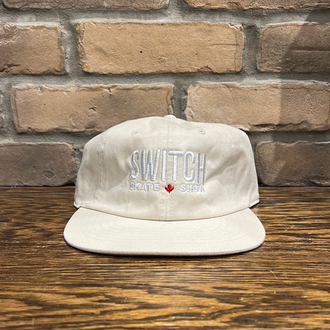 Switch OG Logo 6-Panel Strap Back Hats - Bone