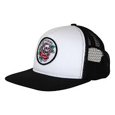 Independent Dressen Skull Rose Snapback Hat - Black/White - Switch Skate & Snow