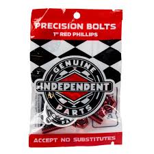 Independent Phillips Hardware - 7/8" Black/Red - Switch Skate & Snow