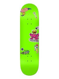 Krooked Cromer Neon Stickers Deck - 8.25 - Switch Skate & Snow