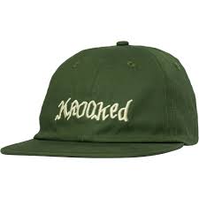 Krooked Double OK Script Snapback - Olive/Cream - Switch Skate & Snow