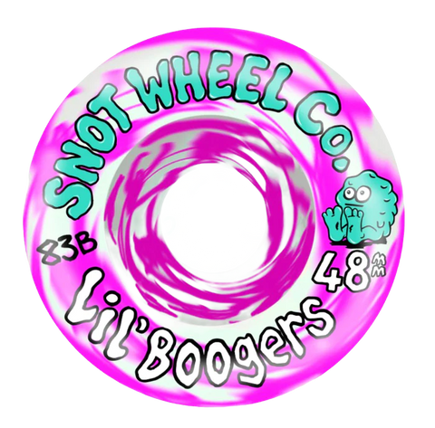 Snot Lil Boogers Wheels - 48mm 83B - Pink Swirl *Online Only*