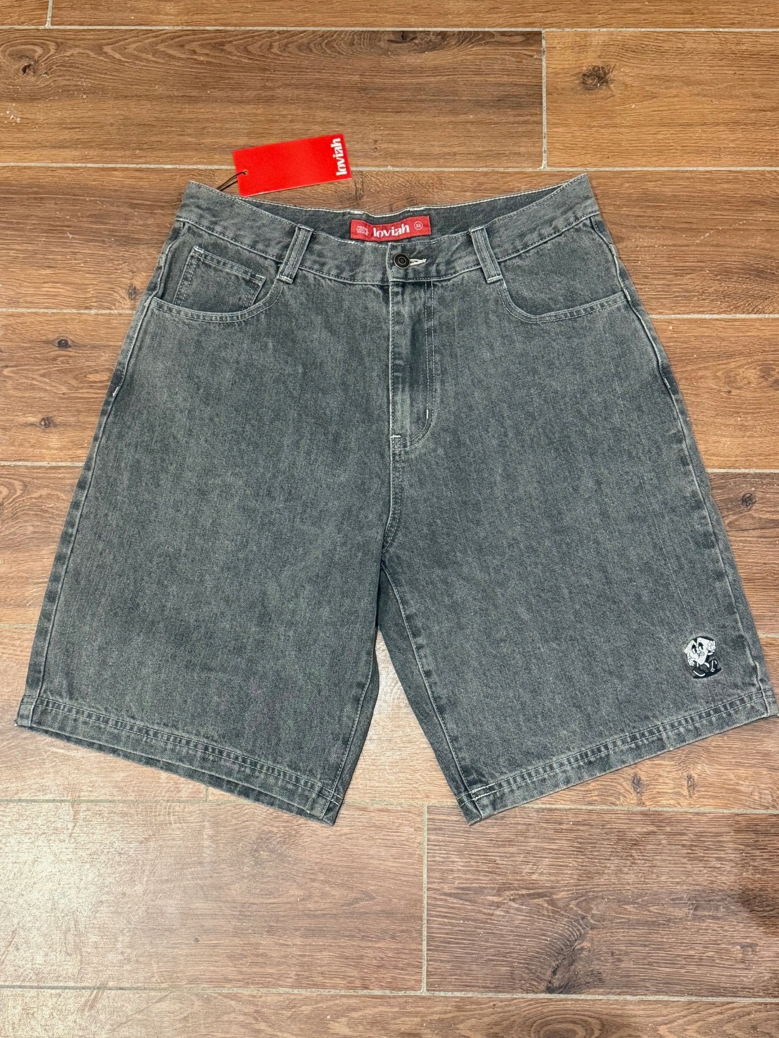 Loviah 2026 Jhorts - Grey Stonewash - Switch Skate & Snow