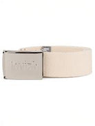 Loviah Chrome Webbing Belt - Cream - Switch Skate & Snow