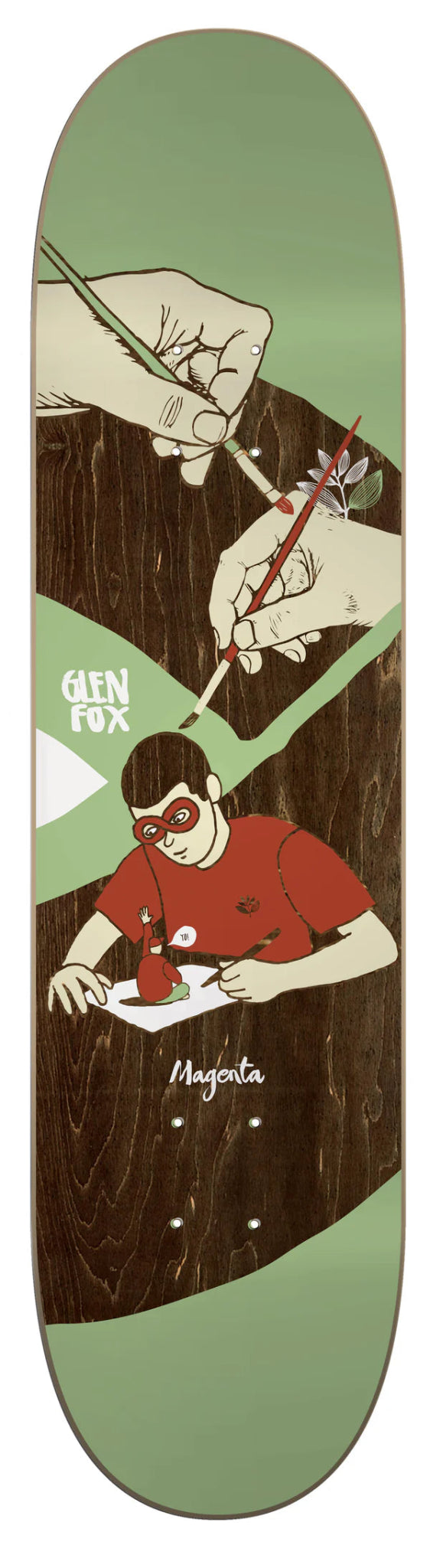 Magenta Fox Extravision Deck - 8.25 - Switch Skate & Snow