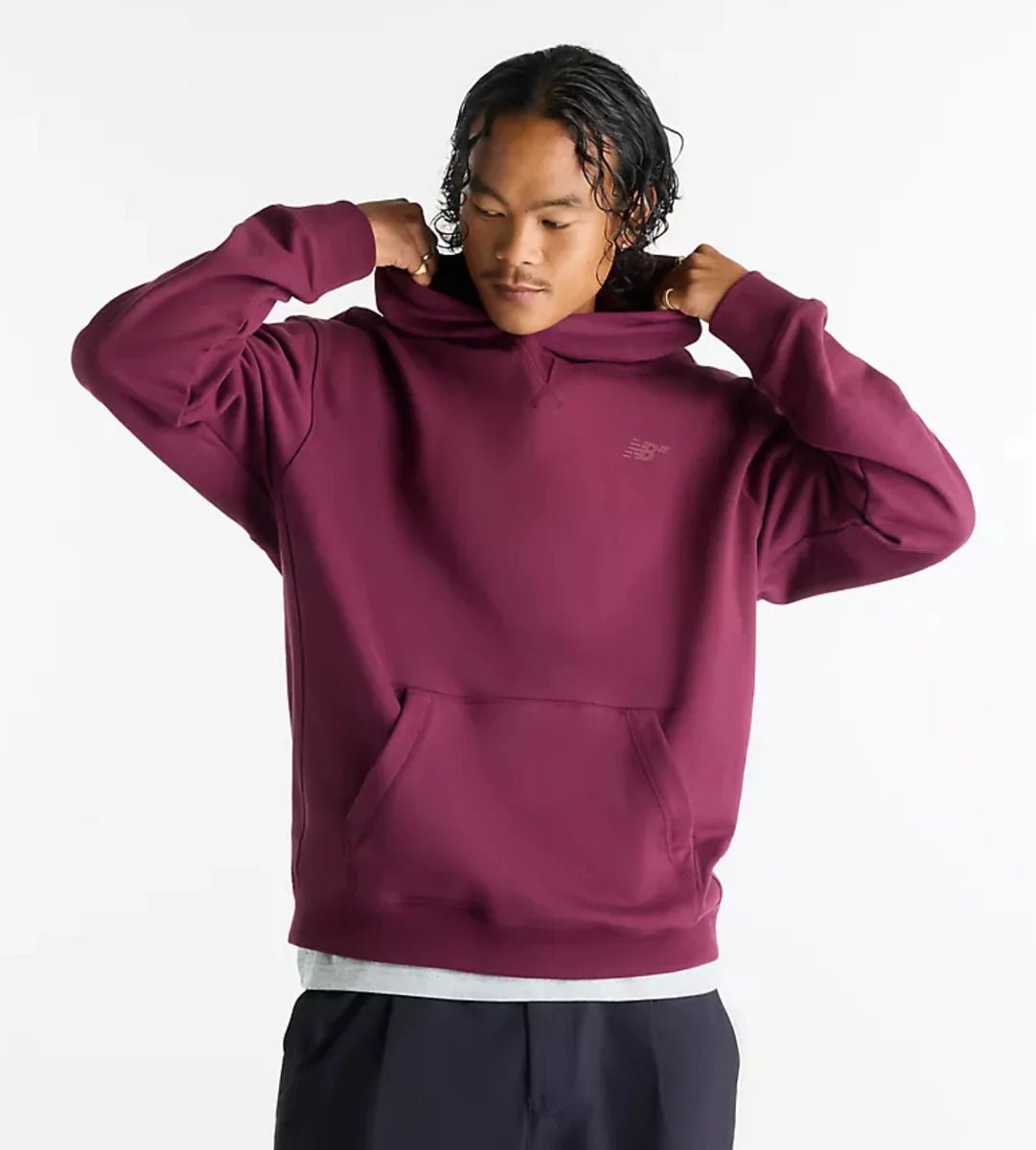 New Balance French Terry Hoodie - Mulled Wine - Switch Skate & Snow
