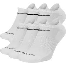 Nike Everyday Plus Cotton Cushioned No Show Socks - 3 Pack - White - Switch Skate & Snow