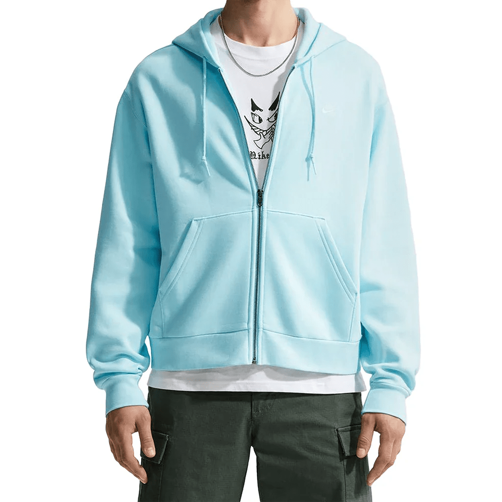 Nike SB Embroidered Zip Up Hoodie - Baby Blue - Switch Skate & Snow