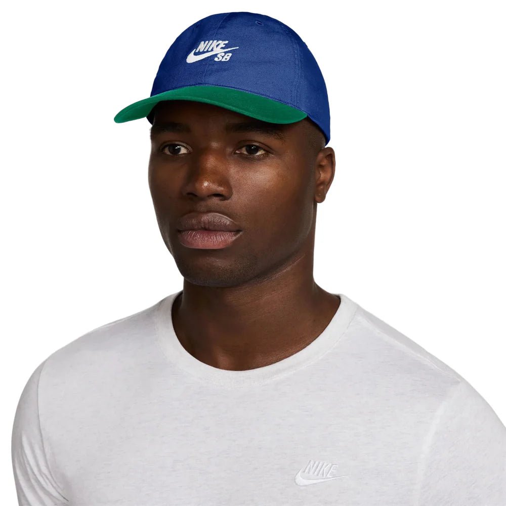 Nike SB Unstructured Skate Cap - Game Royal/Malachite/White - Switch Skate & Snow