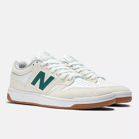 New Balance Numeric 480 Wide Shoes - White/Green