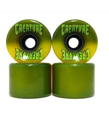OJ Creature Bonehead Super Juice Wheels - 60mm 78A - Yellow/Green - Switch Skate & Snow