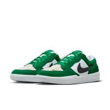 Nike SB Force 58 Shoes - Pine Green/White