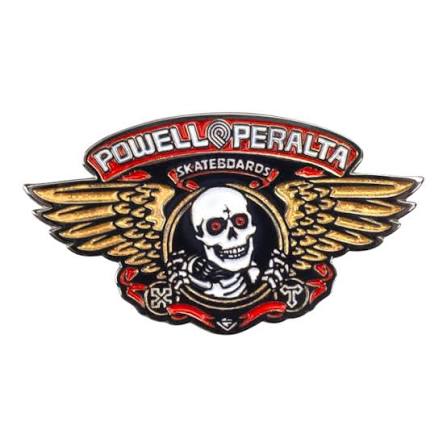 Powel Peralta Winged Ripper Pin - Red/Gold - Switch Skate & Snow