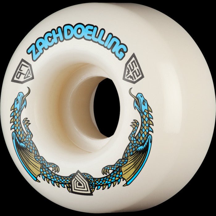 Powell Peralta Doelling Dragon Formula Wheels - V1 - 97A - 52mm x 31mm - Blue - Switch Skate & Snow