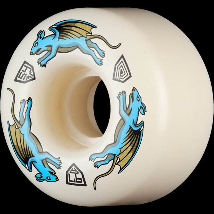Powell Peralta Dragon Formula Nano Rat Wheels - AV4 - 97A - 54mm x 34mm - Blue - Switch Skate & Snow