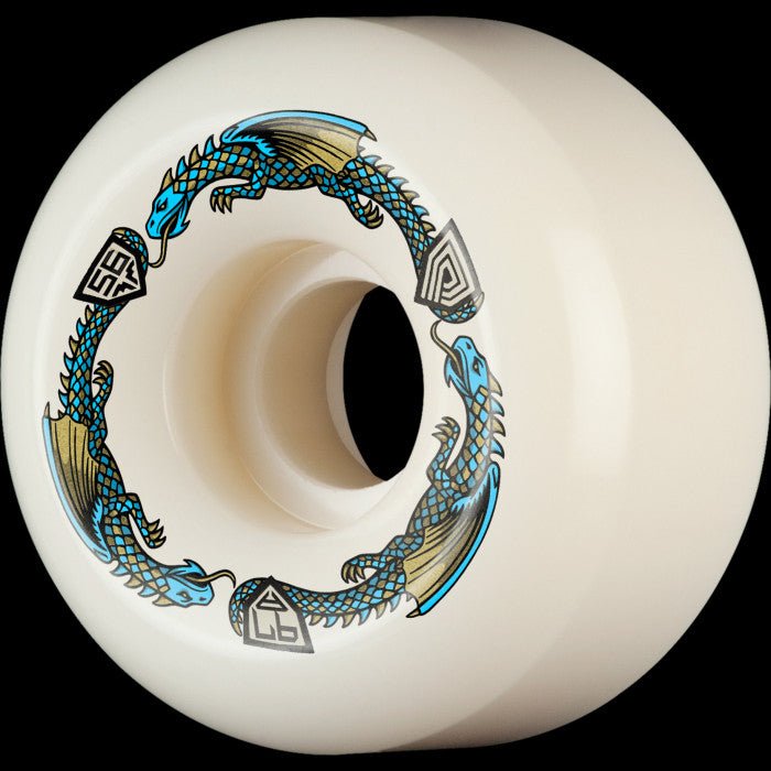 Powell Peralta Dragon Formula Wheels - V6 - 97A - 56mm x 34mm - Blue - Switch Skate & Snow