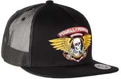 Powell Winged Ripper Mesh Hat - Black - Switch Skate & Snow