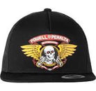 Powell Winged Ripper Snapback Hat - Black - Switch Skate & Snow