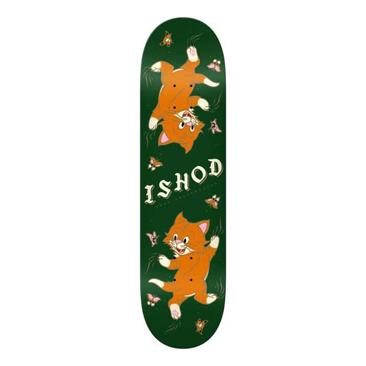 Real Ishod Kitten Scratch Twin Tail Deck - 8.25 - Green - Switch Skate & Snow