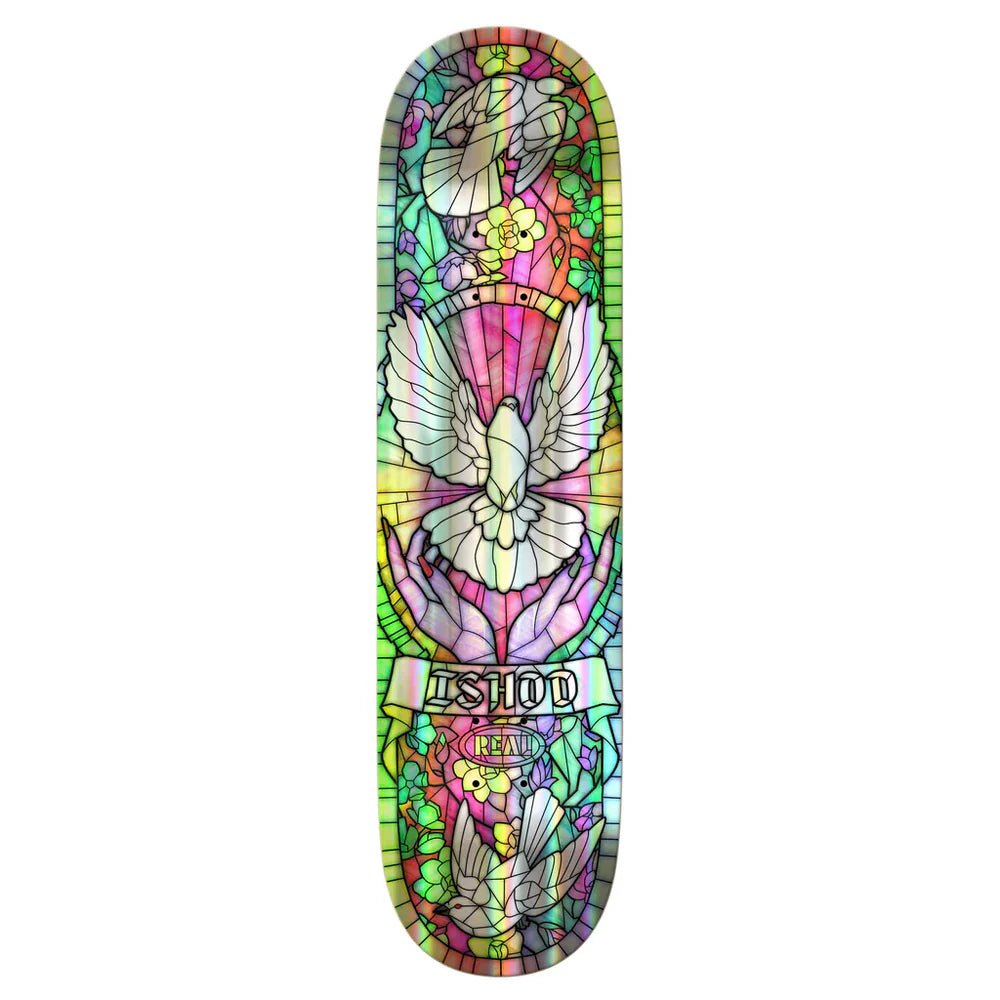 Real Wilkins Rainbow Holo Cathedral Deck - 8.5 - Switch Skate & Snow