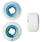 Ricta Chrome Core Wheels - White/Teal - 53mm 99A - Switch Skate & Snow