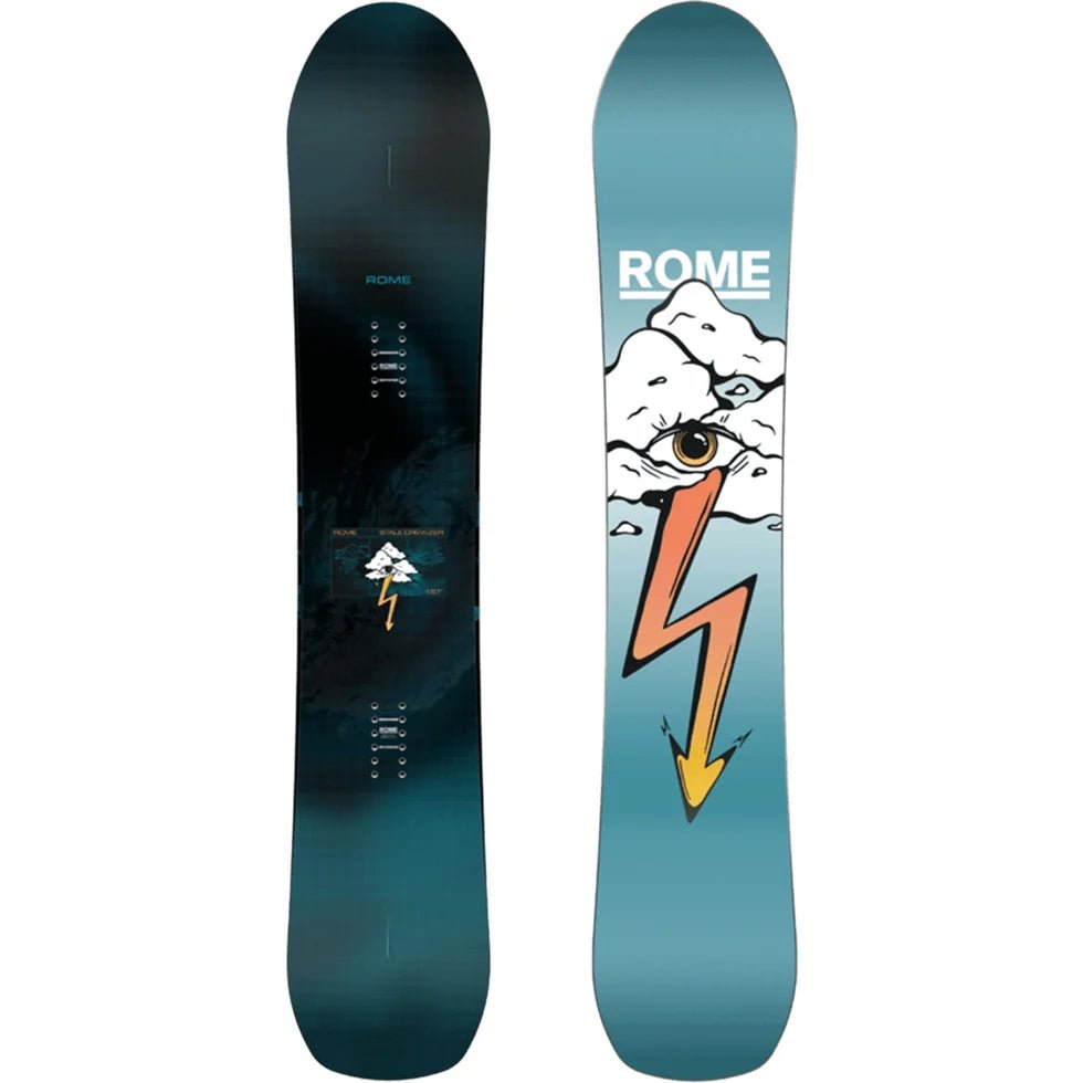 Rome 2027 Stale Crewzer Snowboard - 158W - Switch Skate & Snow
