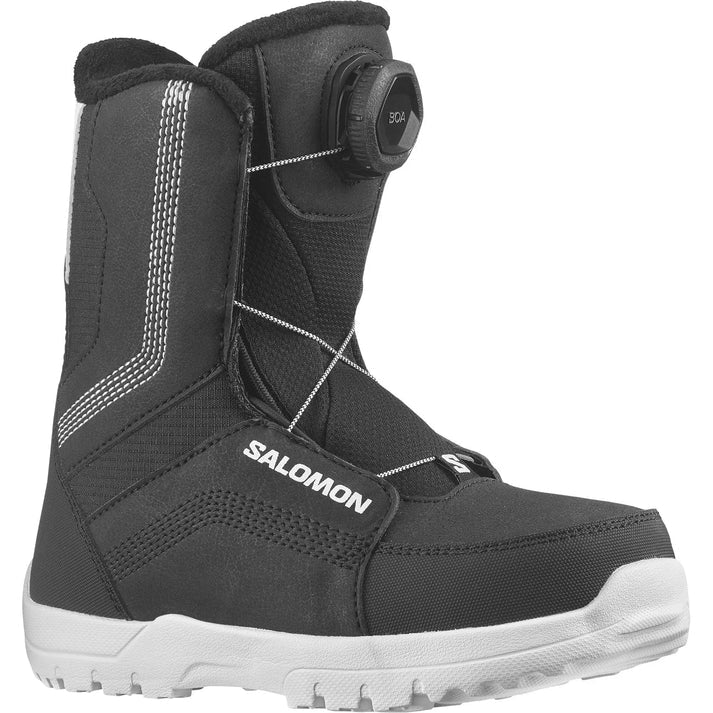 Salomon Whipstar JR BOA Boots 2027 - Black/Black/White - Switch Skate & Snow