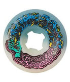 Santa Cruz Slime Balls Hairballs 50 - 50 Wheels - 54mm 95A - White/Teal - Switch Skate & Snow