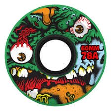 Santa Cruz Slime Balls Roskopp Face Two OG Slime Wheels - 60mm 78A - Green - Switch Skate & Snow