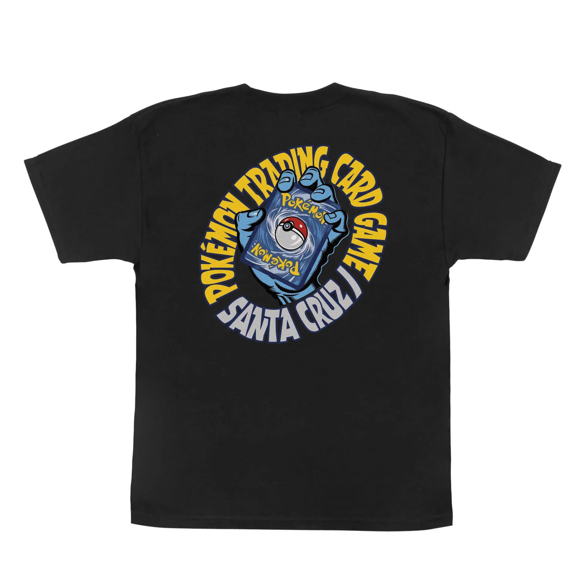 Santa Cruz X Pokemon TCG Hand T-Shirt - Black - Switch Skate & Snow