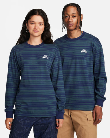 Nike SB Skate Longsleeve - Midnight Navy/Deep Jungle