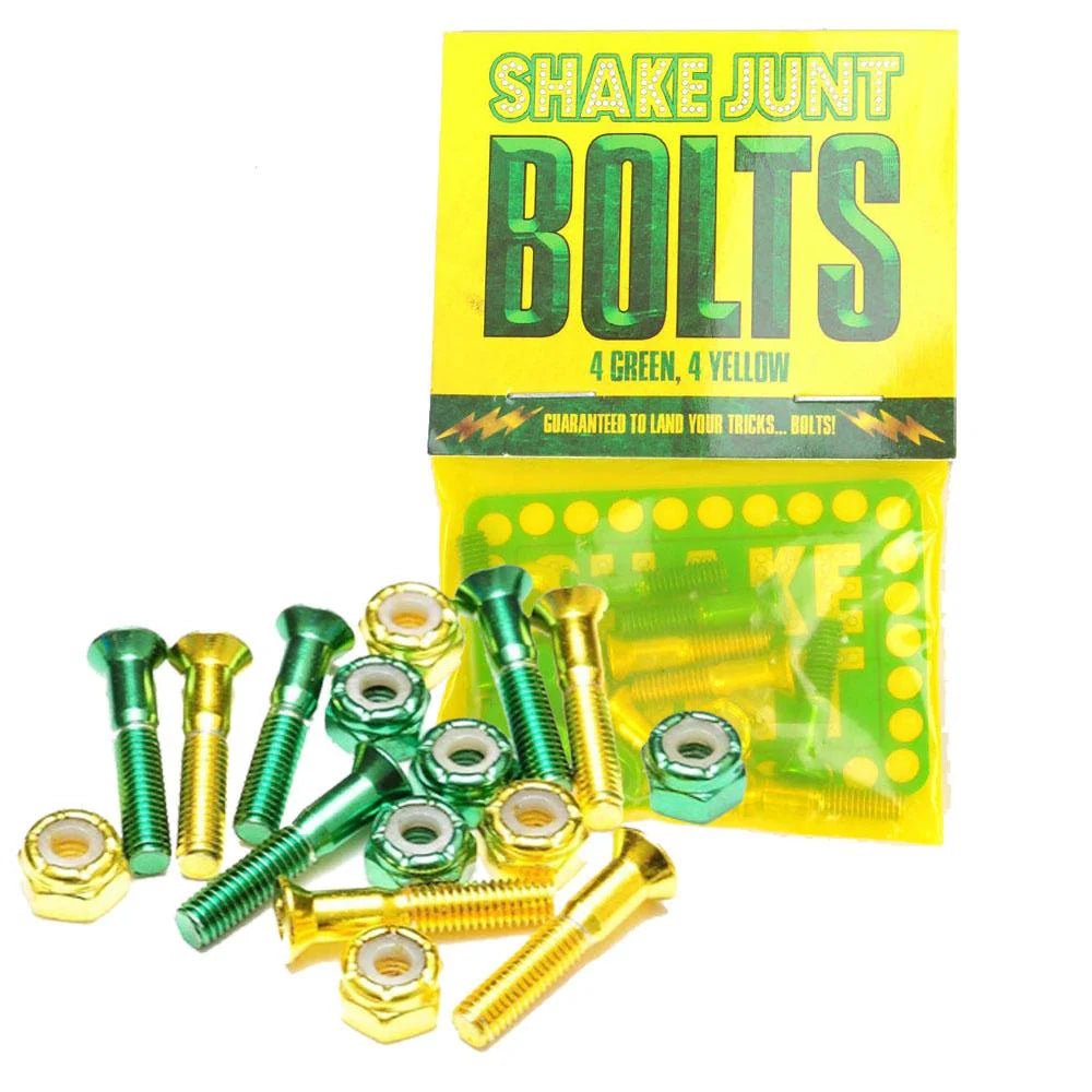 Shake Junt Bolts 7/8" Allen Hardware - Green/Yellow - Switch Skate & Snow
