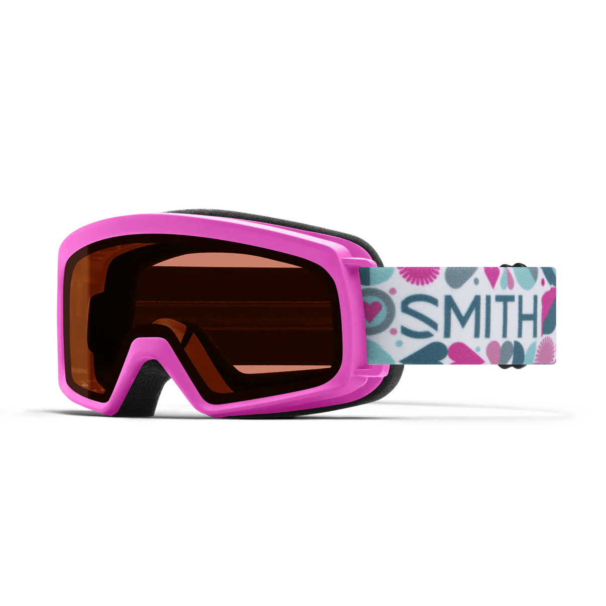 Smith 2026 Rascal Goggle - Vivid Pink Hearts + RC36 - Switch Skate & Snow