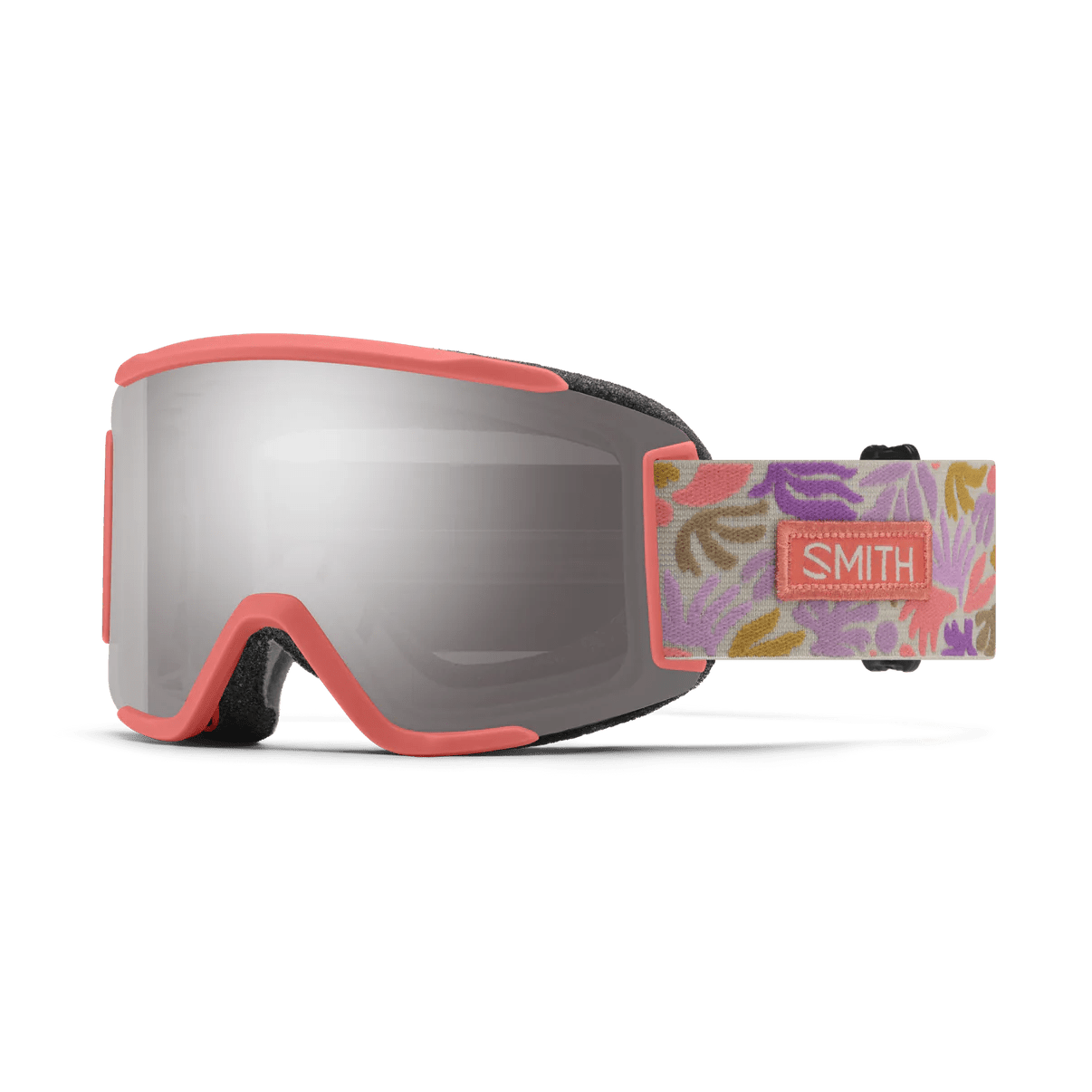 Smith 2026 Squad S Goggle - Flare Flora + ChromaPop™ Sun Platinum Mirror - Switch Skate & Snow
