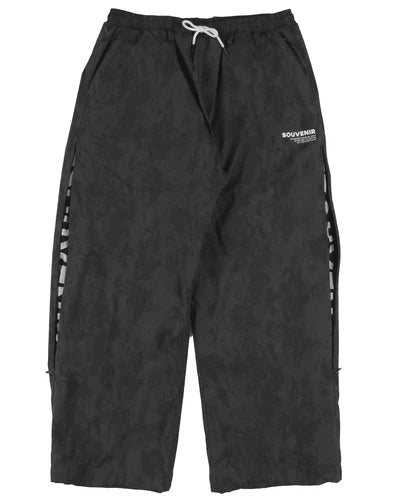 Souvenir 2027 Parachute Pant Snowboard Pants - Black Blotch Print - Switch Skate & Snow
