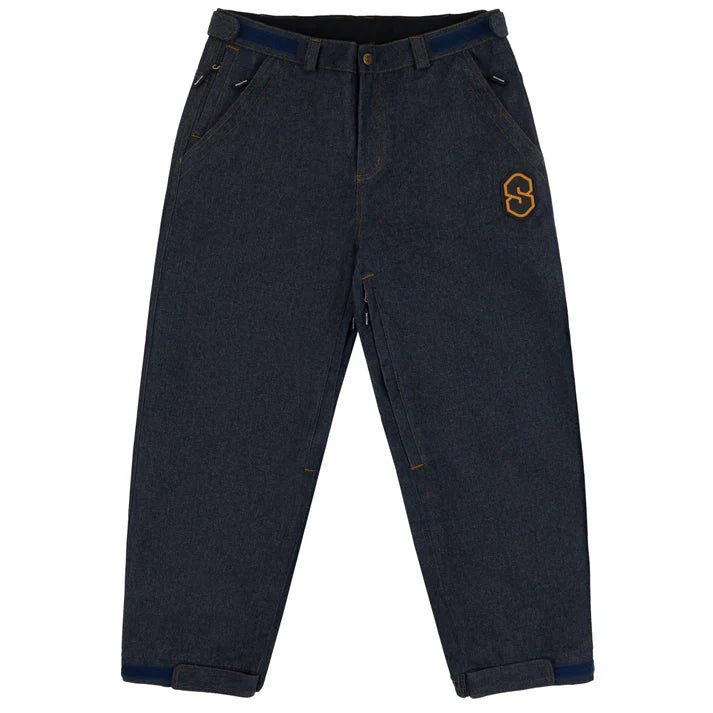 Souvenir 3 Ply Denim Snowboard Pants 2026 - Dark Denim Indigo - Switch Skate & Snow