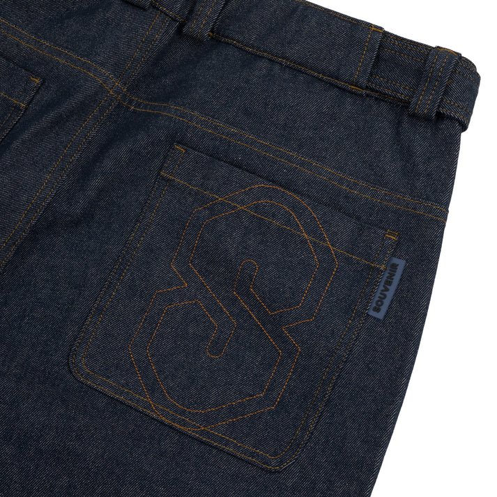 Souvenir 3 Ply Denim Snowboard Pants 2026 - Dark Denim Indigo - Switch Skate & Snow