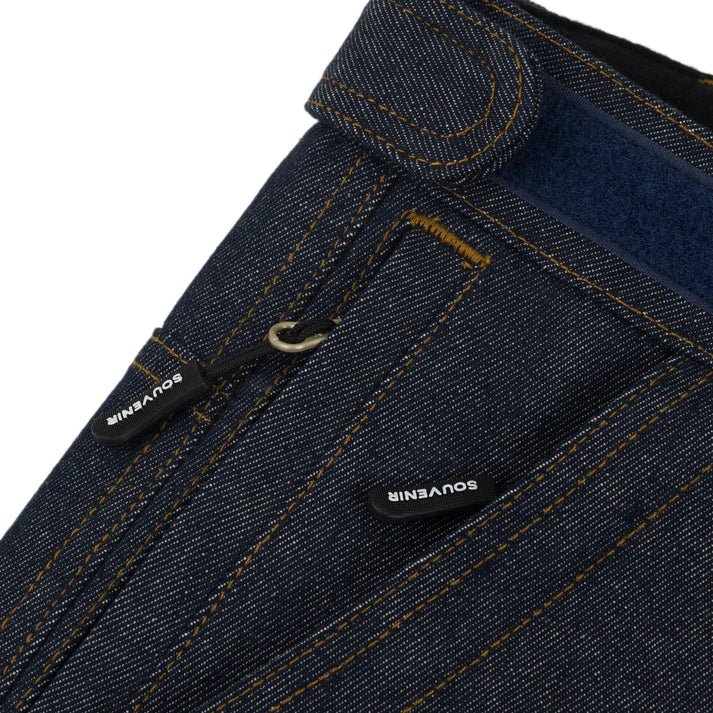 Souvenir 3 Ply Denim Snowboard Pants 2026 - Dark Denim Indigo - Switch Skate & Snow