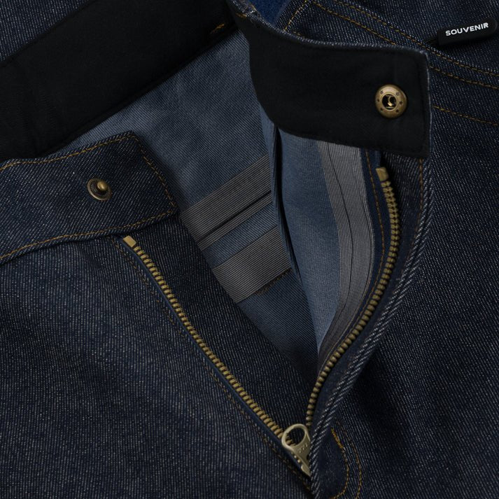 Souvenir 3 Ply Denim Snowboard Pants 2026 - Dark Denim Indigo - Switch Skate & Snow