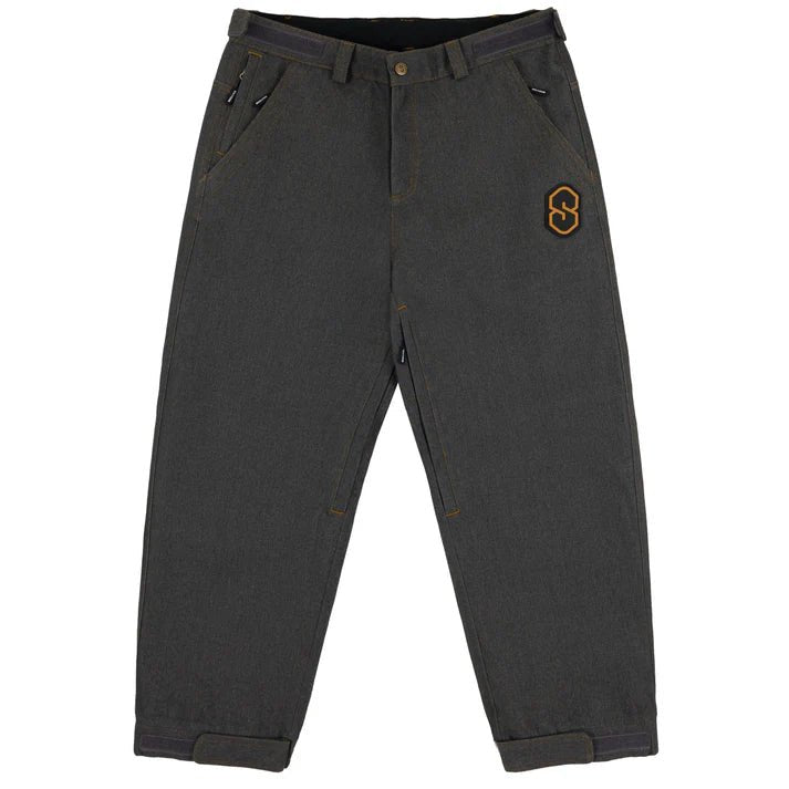 Souvenir 3 Ply Denim Snowboard Pants 2026 - Faded Grey - Switch Skate & Snow