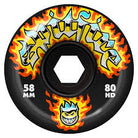 Spitfire Chrome Venom Conical Full Wheels - 58mm 80HD - Black - Switch Skate & Snow