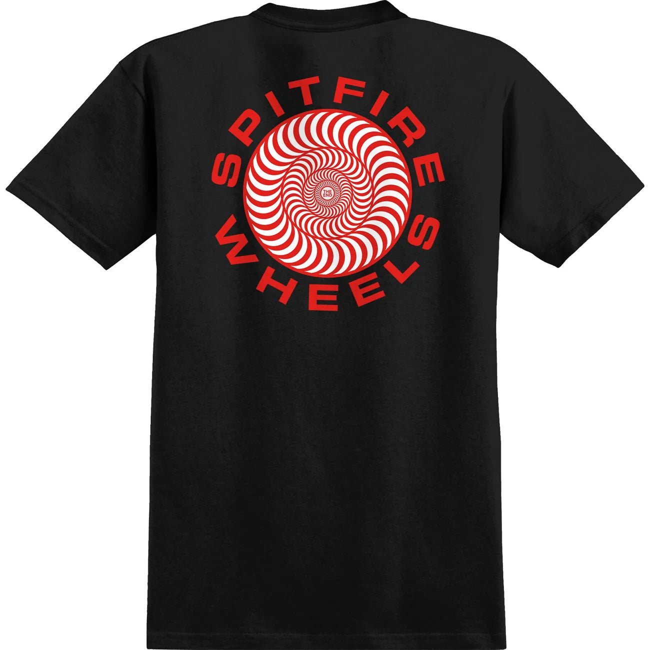 Spitfire Classic 87' Swirl Fill T-Shirt - Black/Red-White - Switch Skate & Snow